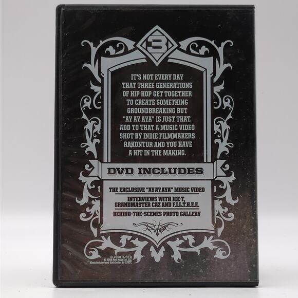 3 Generations of Hip Hop United DVD Box Set Ice-T Ayay Aya Grandmaster Caz 2008 - Picture 5 of 7